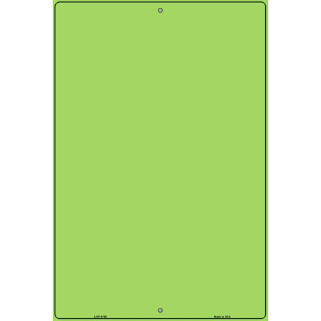 Lime Green Blank Parking Sign Novelty 12" x 18" (LGP)