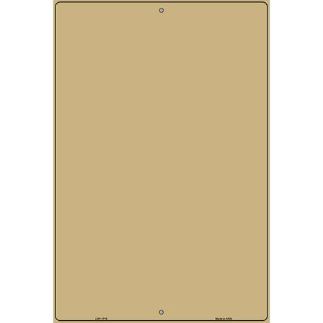 Gold Blank Parking Sign Novelty 12" x 18" (LGP)