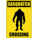 Sasquatch Crossing Novelty Parking Sign 12" x 18" (LGP)