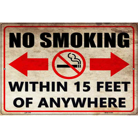 No Smoking Novelty Parking Sign 12" x 18" (LGP)