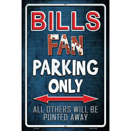 Bills Metal Novelty Parking Sign 12" x 18" (LGP)