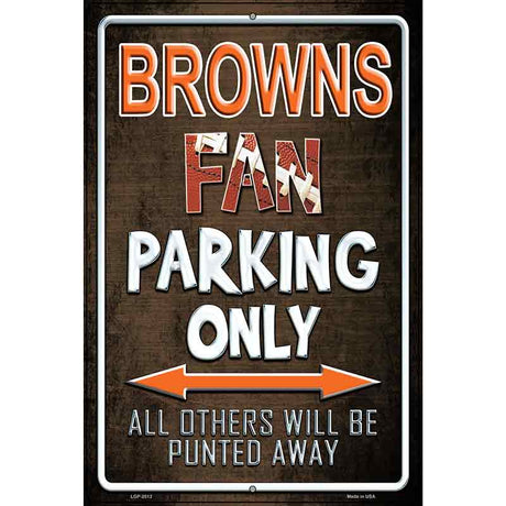 Browns Metal Novelty Parking Sign 12" x 18" (LGP)