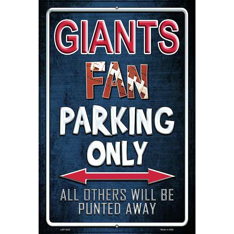 Giants Metal Novelty Parking Sign 12" x 18" (LGP)