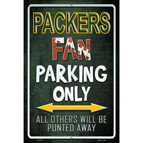 Packers Metal Novelty Parking Sign 12" x 18" (LGP)