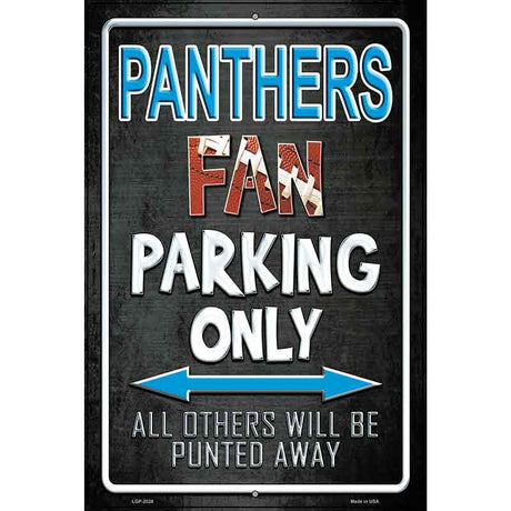 Panthers Metal Novelty Parking Sign 12" x 18" (LGP)