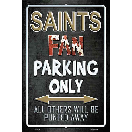 Saints Metal Novelty Parking Sign 12" x 18" (LGP)