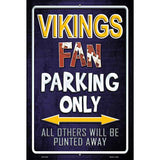 Vikings Metal Novelty Parking Sign 12" x 18" (LGP)