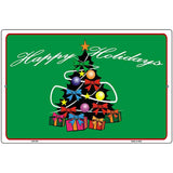 Happy Holidays Tree Metal Novelty Parking Sign 12" x 18" (LGP)