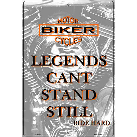 Legends Metal Novelty Parking Sign 12" x 18" (LGP)