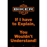 Explain Metal Novelty Parking Sign 12" x 18" (LGP)