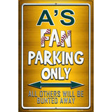 Athletics Metal Novelty Parking Sign 12" x 18" (LGP)