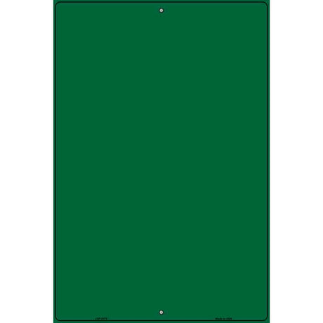 Solid Green Metal Novelty Parking Sign 12" x 18" (LGP)