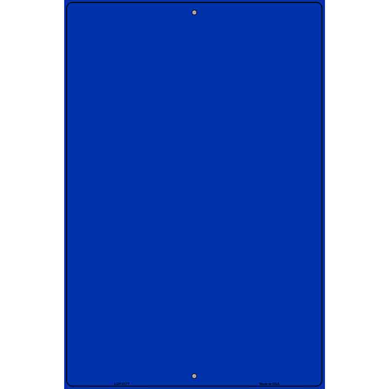 Solid Blue Metal Novelty Parking Sign 12" x 18" (LGP)