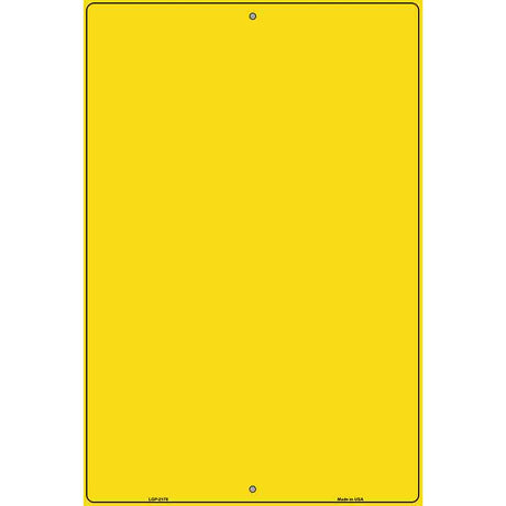 Solid Yellow Metal Novelty Parking Sign 12" x 18" (LGP)