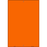 Solid Orange Metal Novelty Parking Sign 12" x 18" (LGP)