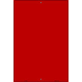 Solid Red Metal Novelty Parking Sign 12" x 18" (LGP)