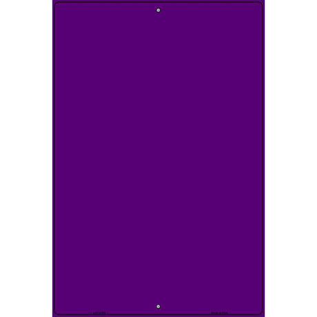 Solid Purple Metal Novelty Parking Sign 12" x 18" (LGP)