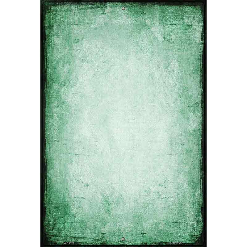 Distressed Green Metal Novelty Parking Sign 12" x 18" (LGP)