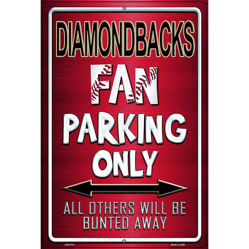 Diamondbacks Metal Novelty Parking Sign 12" x 18" (LGP)