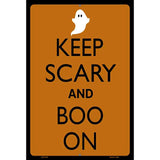 Keep Calm And Boo On Metal Novelty Parking Sign 12" x 18" (LGP)