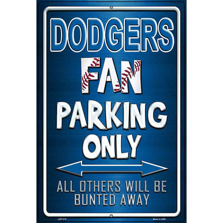 Dodgers Metal Novelty Parking Sign 12" x 18" (LGP)