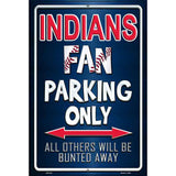 Indians Metal Novelty Parking Sign 12" x 18" (LGP)