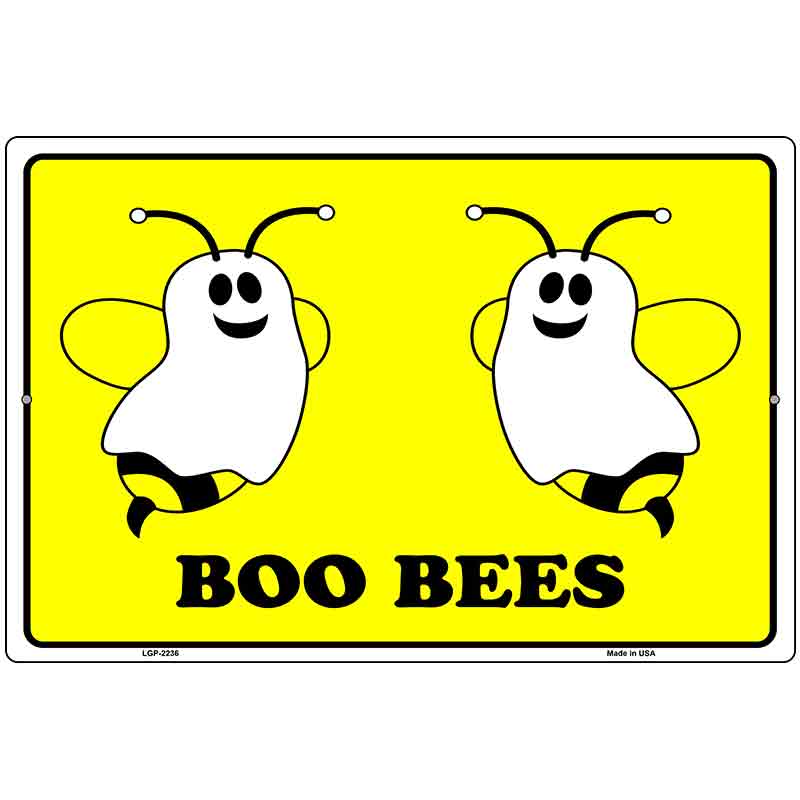 Boo Bees Metal Novelty Parking Sign 12" x 18" (LGP)