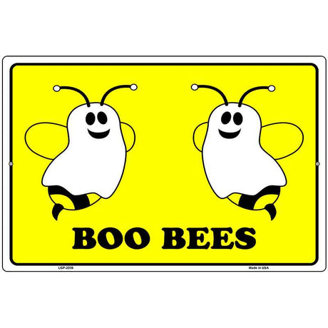 Boo Bees Metal Novelty Parking Sign 12" x 18" (LGP)