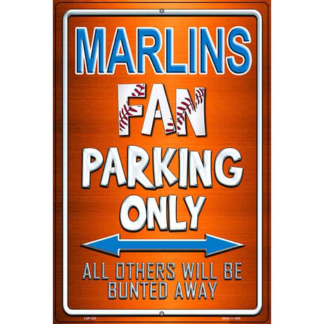 Marlins Metal Novelty Parking Sign 12" x 18" (LGP)