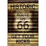 Historic Route 66 Novelty Parking Sign 12" x 18" (LGP)