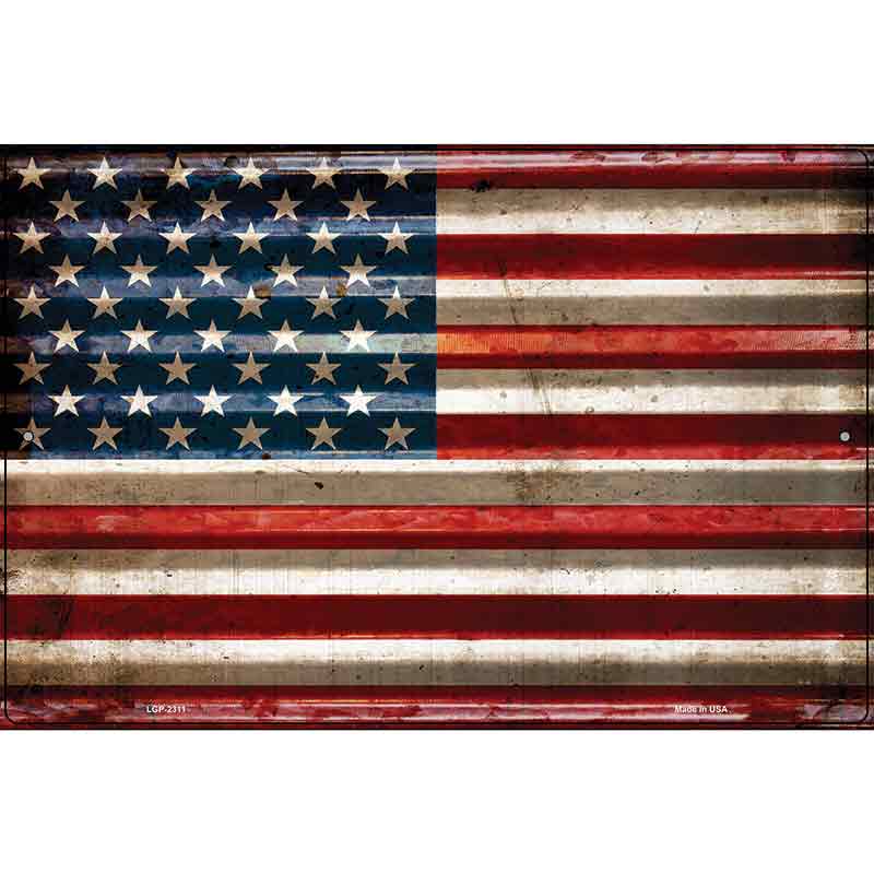 American Flag Novelty Parking Sign 12" x 18" (LGP)