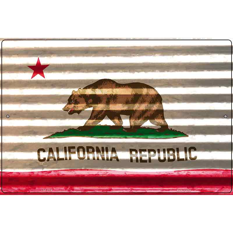 California Flag Novelty Parking Sign 12" x 18" (LGP)