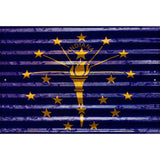 Indiana Flag Novelty Parking Sign 12" x 18" (LGP)