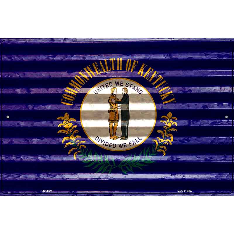 Kentucky Flag Novelty Parking Sign 12" x 18" (LGP)