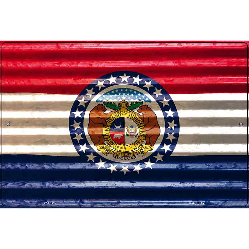 Missouri Flag Novelty Parking Sign 12" x 18" (LGP)