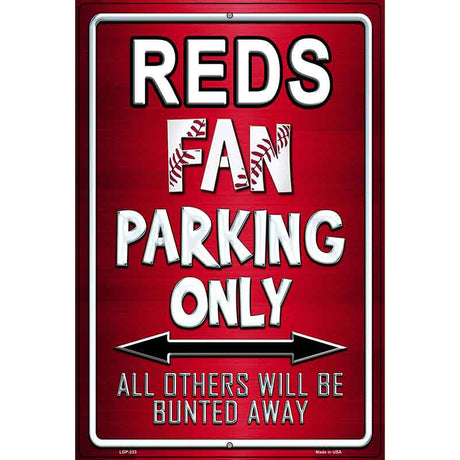 Reds Metal Novelty Parking Sign 12" x 18" (LGP)