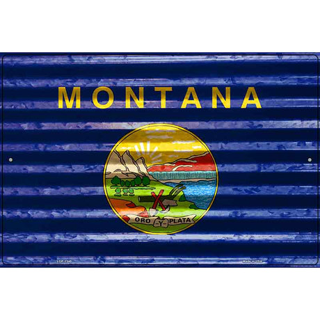 Montana Flag Novelty Parking Sign 12" x 18" (LGP)