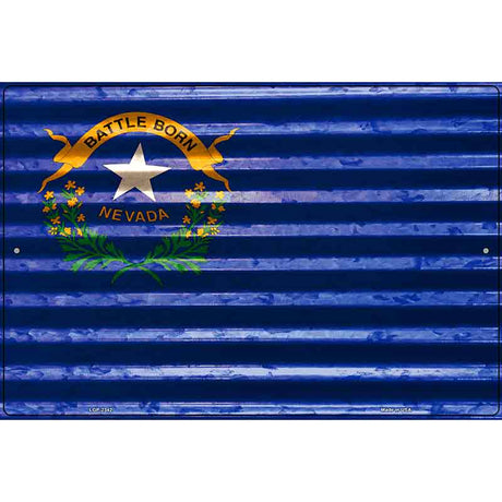 Nevada Flag Novelty Parking Sign 12" x 18" (LGP)