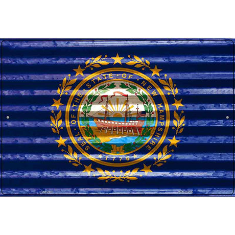 New Hampshire Flag Novelty Parking Sign 12" x 18" (LGP)