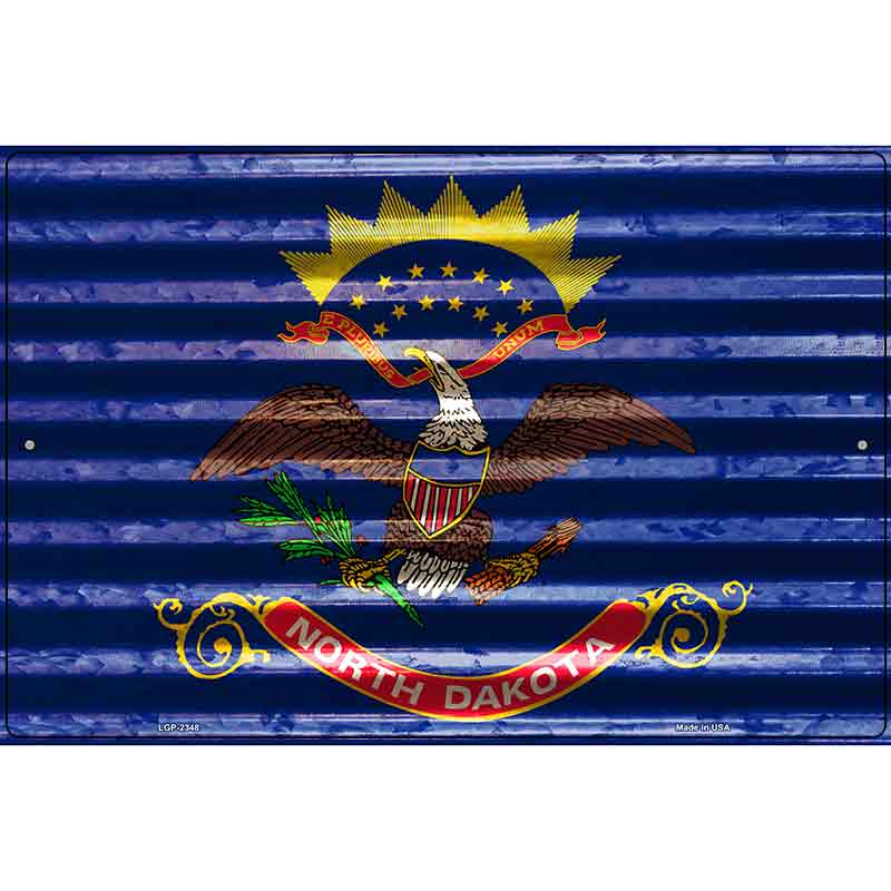 North Dakota Flag Novelty Parking Sign 12" x 18" (LGP)