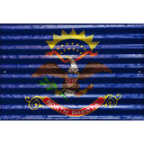 North Dakota Flag Novelty Parking Sign 12" x 18" (LGP)