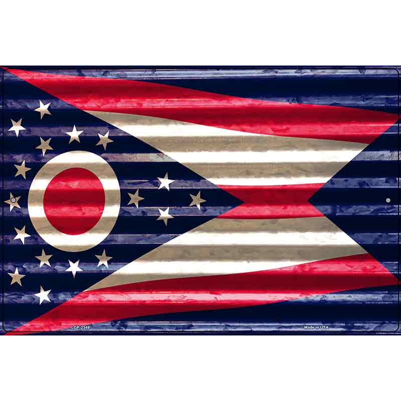 Ohio Flag Novelty Parking Sign 12" x 18" (LGP)