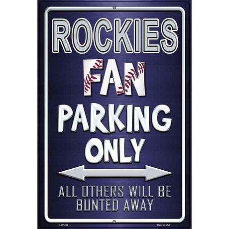 Rockies Metal Novelty Parking Sign 12" x 18" (LGP)