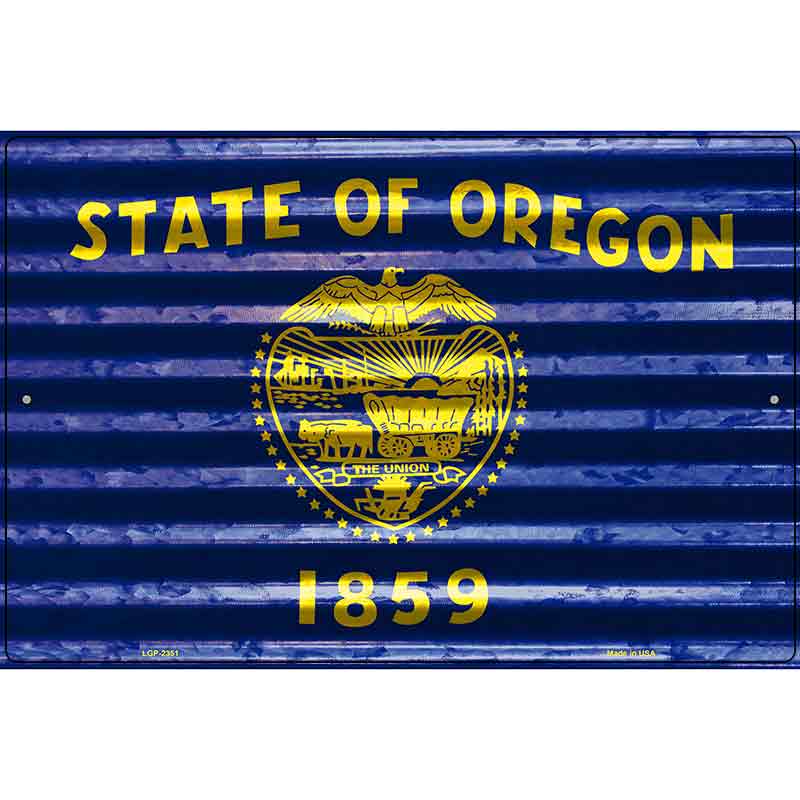 Oregon Flag Novelty Parking Sign 12" x 18" (LGP)