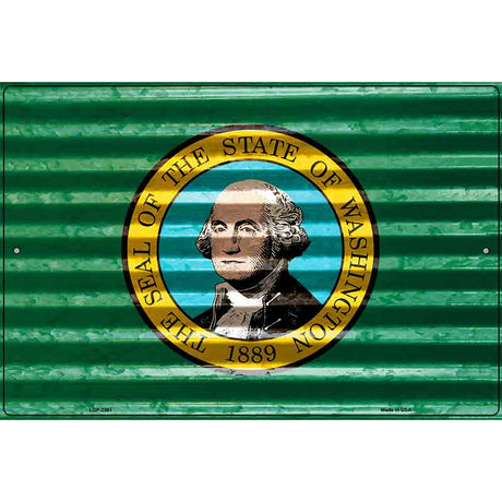 Washington Flag Novelty Parking Sign 12" x 18" (LGP)