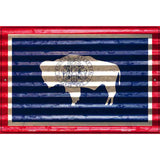 Wyoming Flag Novelty Parking Sign 12" x 18" (LGP)