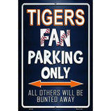 Tigers Metal Novelty Parking Sign 12" x 18" (LGP)