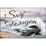 Surf Wagon Vintage Novelty Metal Parking Sign 12" x 18" (LGP)