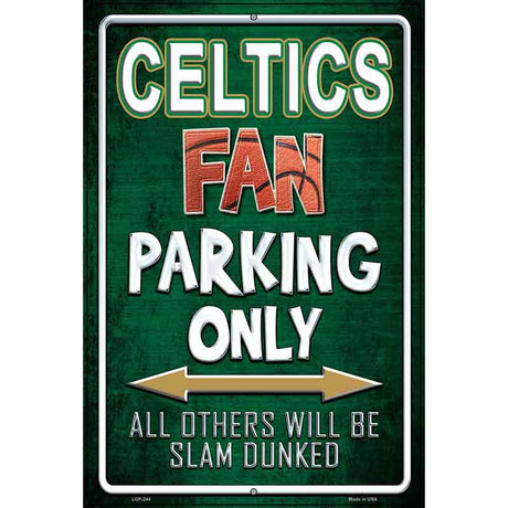 Celtics Metal Novelty Parking Sign 12" x 18" (LGP)