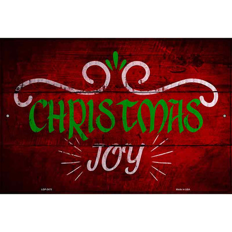 Christmas Joy Novelty Metal Parking Sign 12" x 18" (LGP)